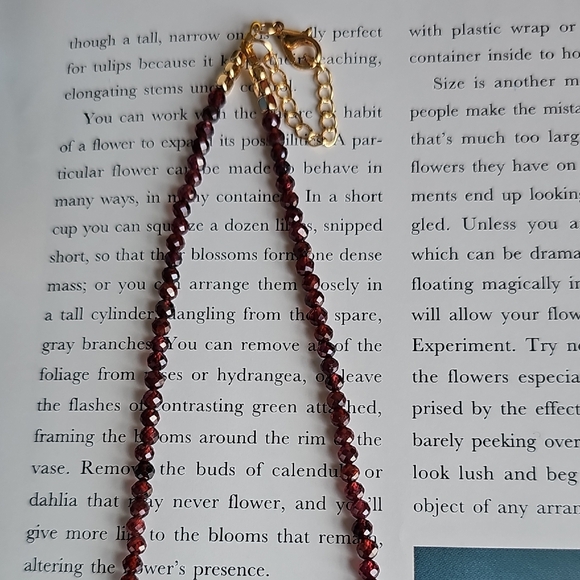 Garnet Freshwater Pearls Necklace with Fish Charm - Picture 7 of 10